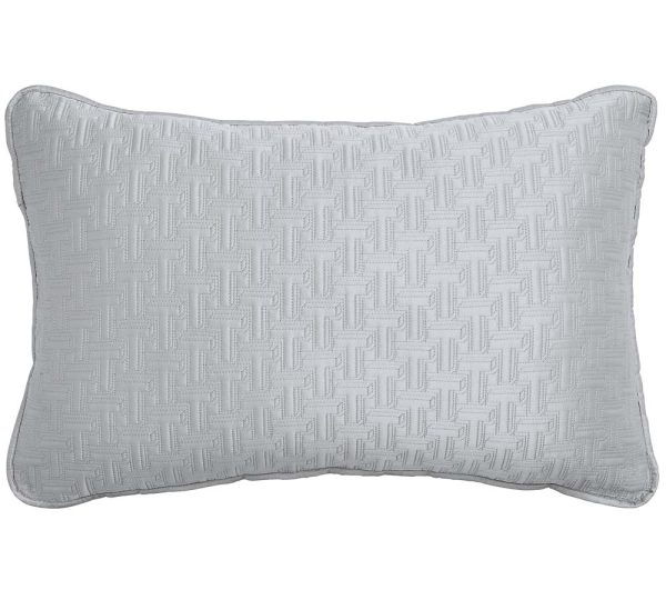 T Quilted Silver Cushion